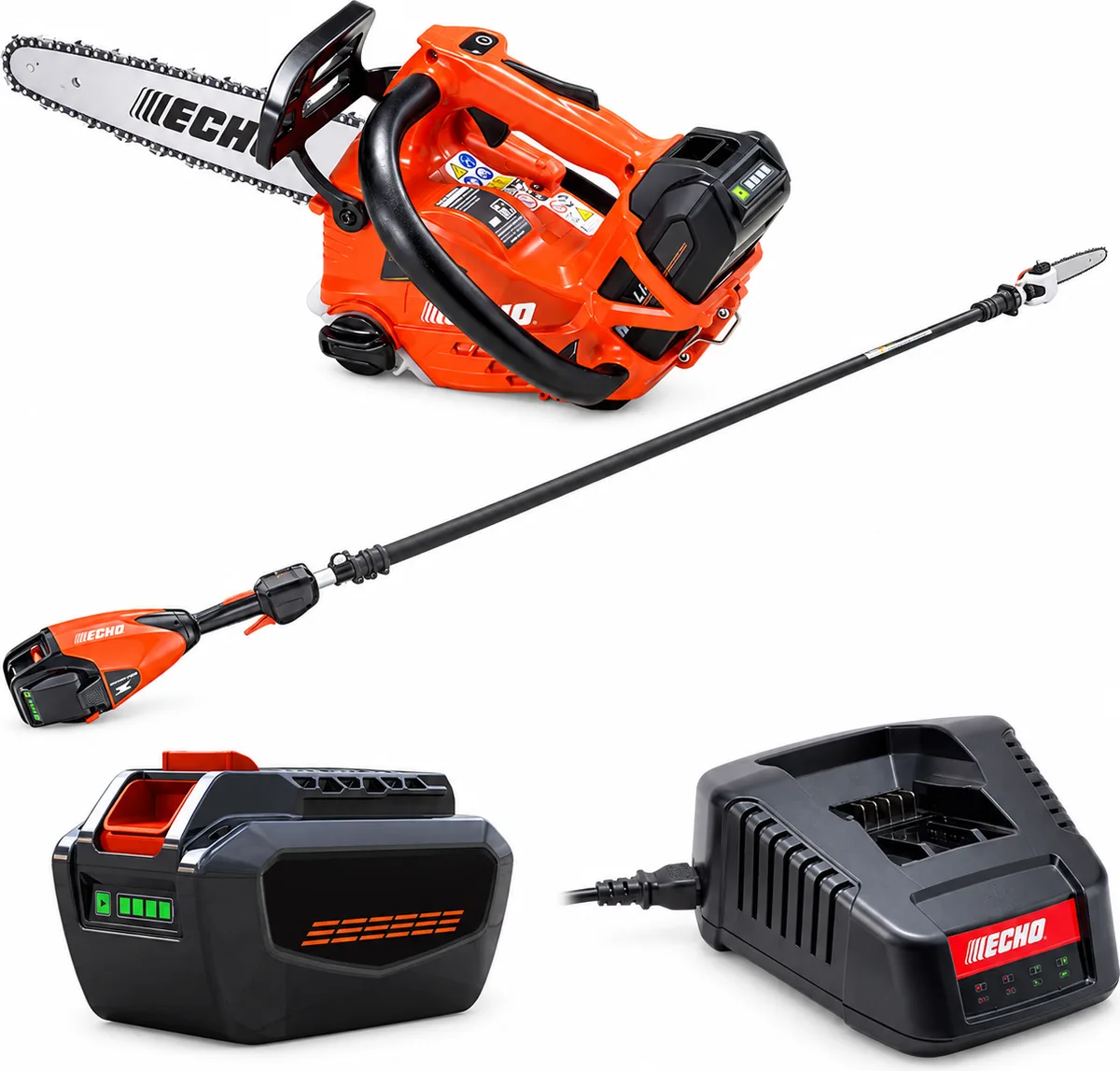 Pack poda profesional ECHO DCS-2500T PRO 25 cm + DPPT-2600LW PRO + 2 baterías 56 V + cargador ultrarrápido — foto principal