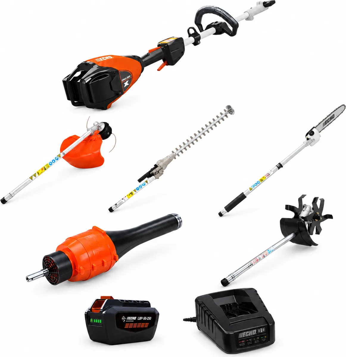 Pack ECHO DPAS-2600 PRO 56 V: 5 accesorios, batería 4,5 Ah y cargador rápido — foto principal