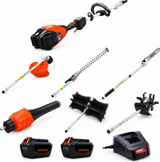 Pack completo ECHO DPAS-2600 PRO 56 V: 6 accesorios, 2 baterías 4,5 Ah y cargador