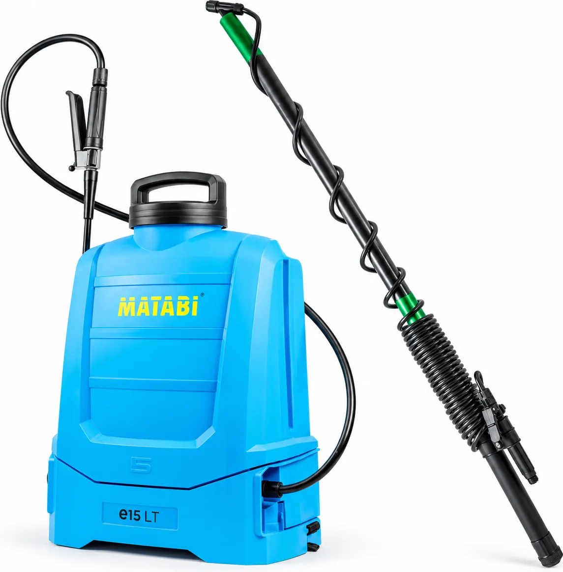 Pack pulverizador eléctrico Matabi e15 LT 15 L + lanza telescópica 3,2 m — foto principal