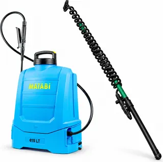 Pack pulverizador eléctrico Matabi e15 LT 15 L + lanza telescópica 5,4 m