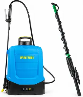 Pack pulverizador eléctrico Matabi e15 LTC 15 L + lanza telescópica 3,2 m