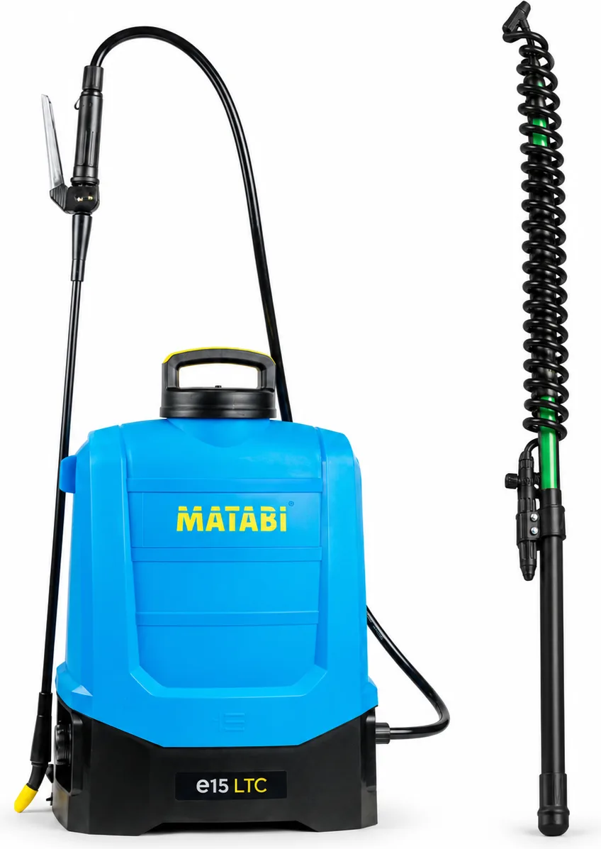 Pack pulverizador eléctrico Matabi e15 LTC 15 L + lanza telescópica 5,4 m — foto principal