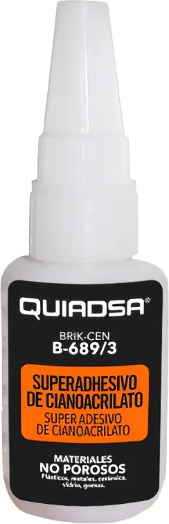 Adhesivo de Cianoacrilato Quiadsa B-689/3 Tarro de 20 g