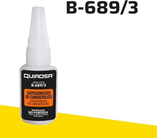 Adhesivo de Cianoacrilato Quiadsa B-689/3 Tarro de 50 g — foto 2