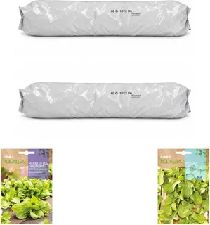 Pack hojas con canónigos: 2 sacos + 2 sobres | Gama de 2, 4 y 8