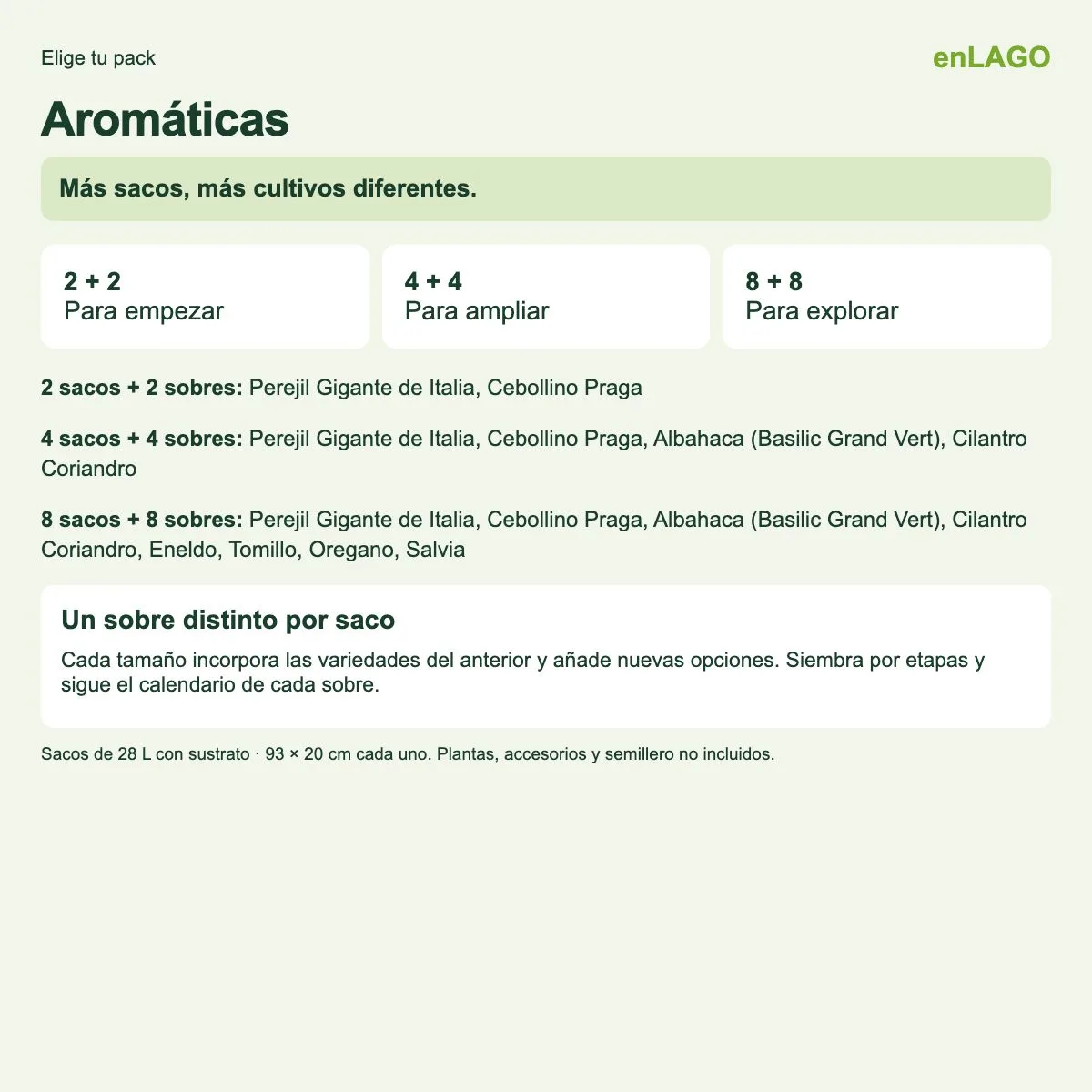 Pack aromáticas: 2 sacos + 2 sobres | Gama de 2, 4 y 8 — foto 4