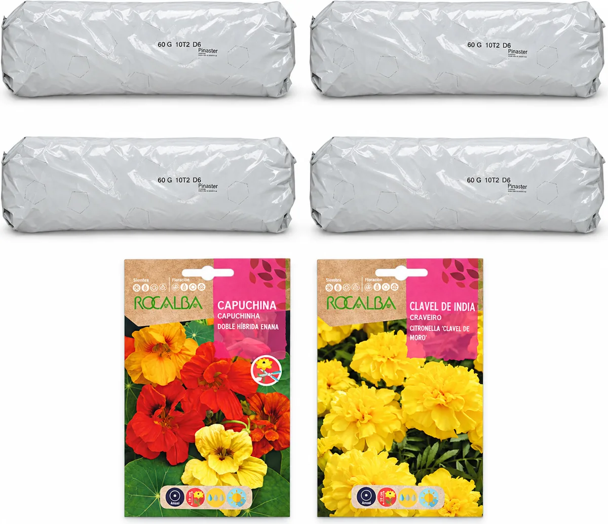 Pack flores compactas: 2 sacos + 2 sobres | Gama de 2, 4 y 8 — foto 5