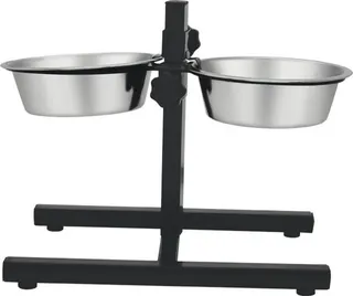Comedero doble Copele para perros con soporte regulable