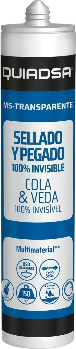 Cartucho Sellador Transparente Quiadsa 290 ml