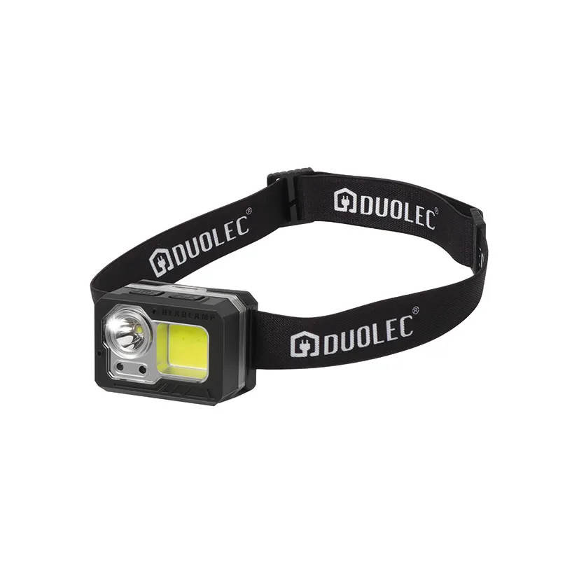 Linterna frontal LED recargable Duolec R032 · 400 lm