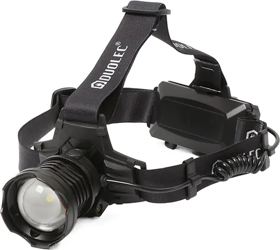 Linterna frontal LED recargable Duolec R037 · 1.000 lm
