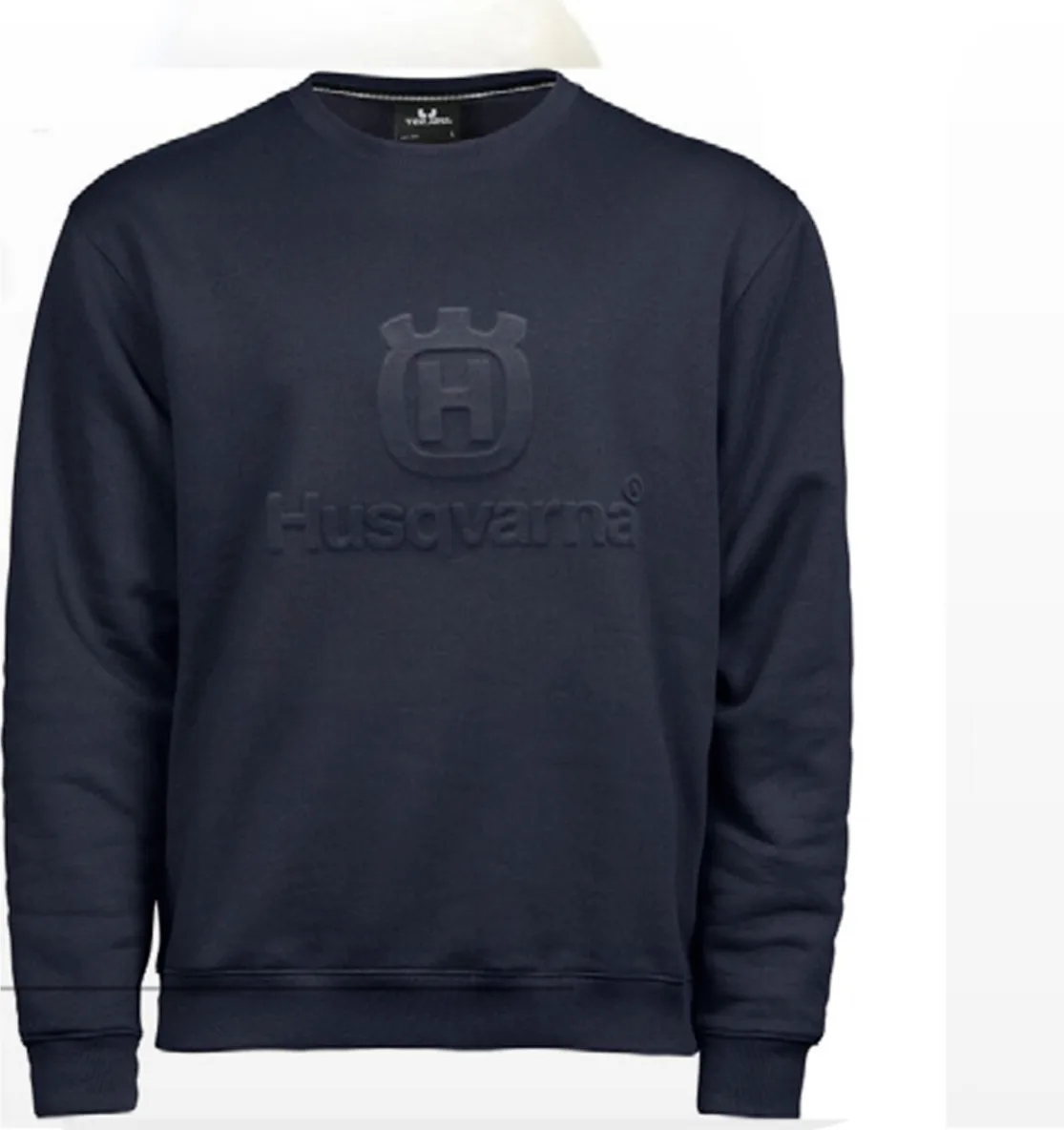 Sudadera Husqvarna azul marino con logo