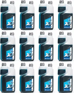 Aceite Husqvarna XP Synthetic 2T · caja de 12 botellas de 1 litro