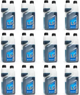 Aceite Husqvarna LS+ 2T · caja de 12 botellas de 1 litro