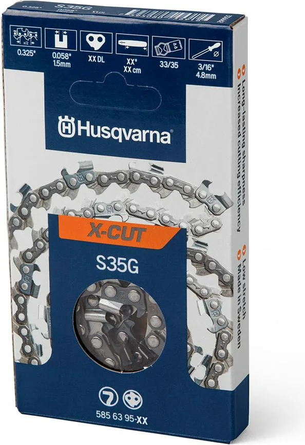 Cadena Husqvarna S35G 72 eslabones - 1, 3, 10 o 20 cadenas