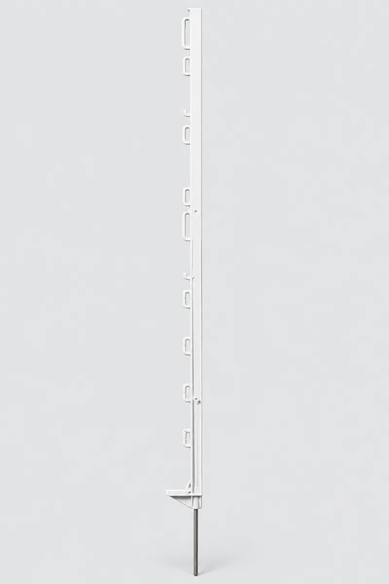 Poste Pastor Plastico Blanco 105 cm Horizont - Unidad y packs de 10 y 50