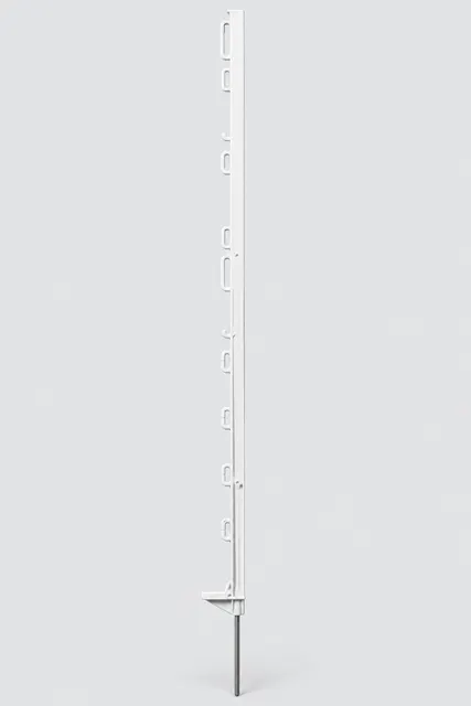 Poste Pastor Plastico Blanco 105 cm Horizont - Unidad y packs de 10 y 50