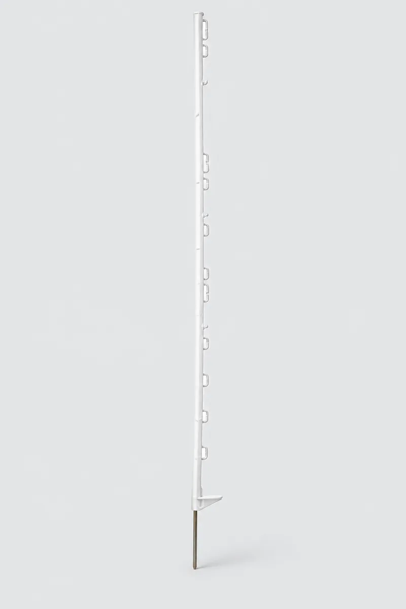 Poste Pastor Plastico Blanco 136 cm Horizont - Unidad y packs de 10 y 50