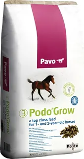 Pavo Podo Grow - Pienso para caballos en crecimiento 20 kg