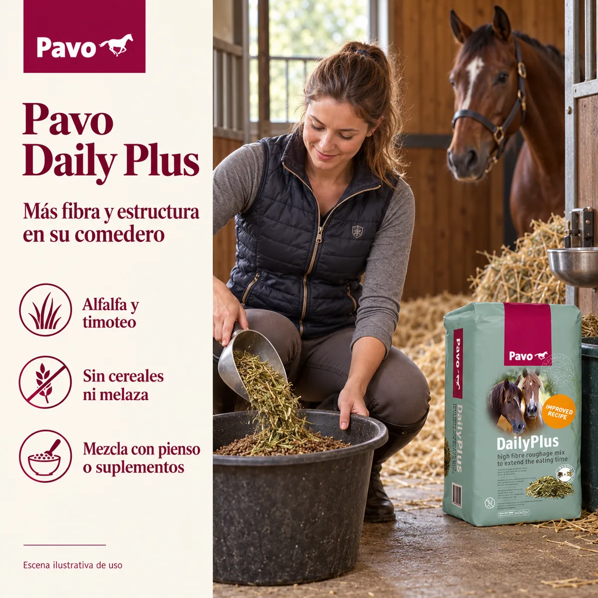 Pavo Daily Plus - Mezcla de forrajes para acompañar el pienso 12 kg — foto 2
