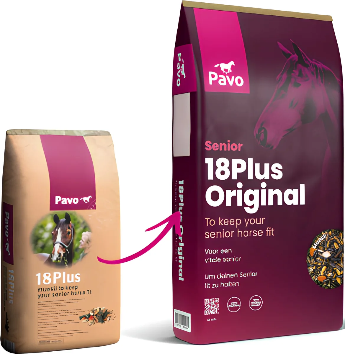 Pavo 18Plus Original - Muesli para caballos senior 15 kg