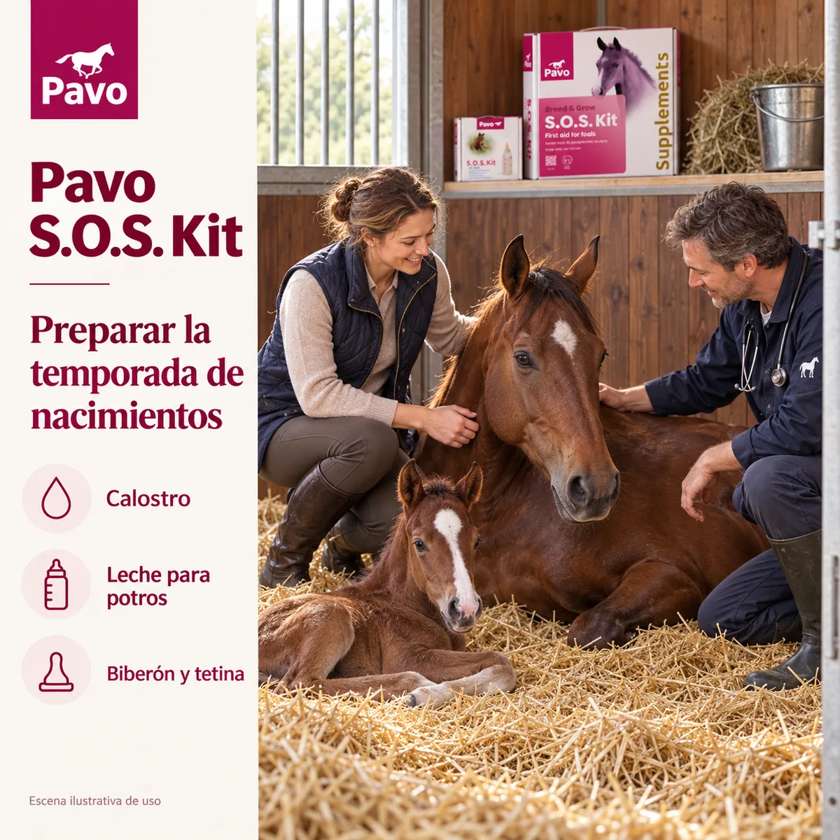 Pavo S.O.S. Kit - Calostro, leche y biberón para potros — foto 2
