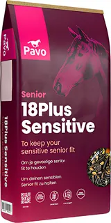 Pavo 18Plus Sensitive - Muesli para caballos senior sensibles 15 kg