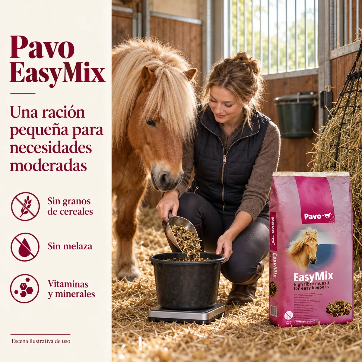 Pavo EasyMix - Muesli sin cereales para mantenimiento 15 kg — foto 2