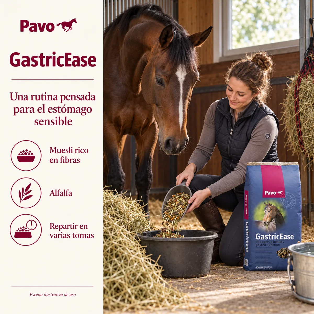 Pavo GastricEase - Muesli para caballos con estómago sensible 15 kg — foto 2