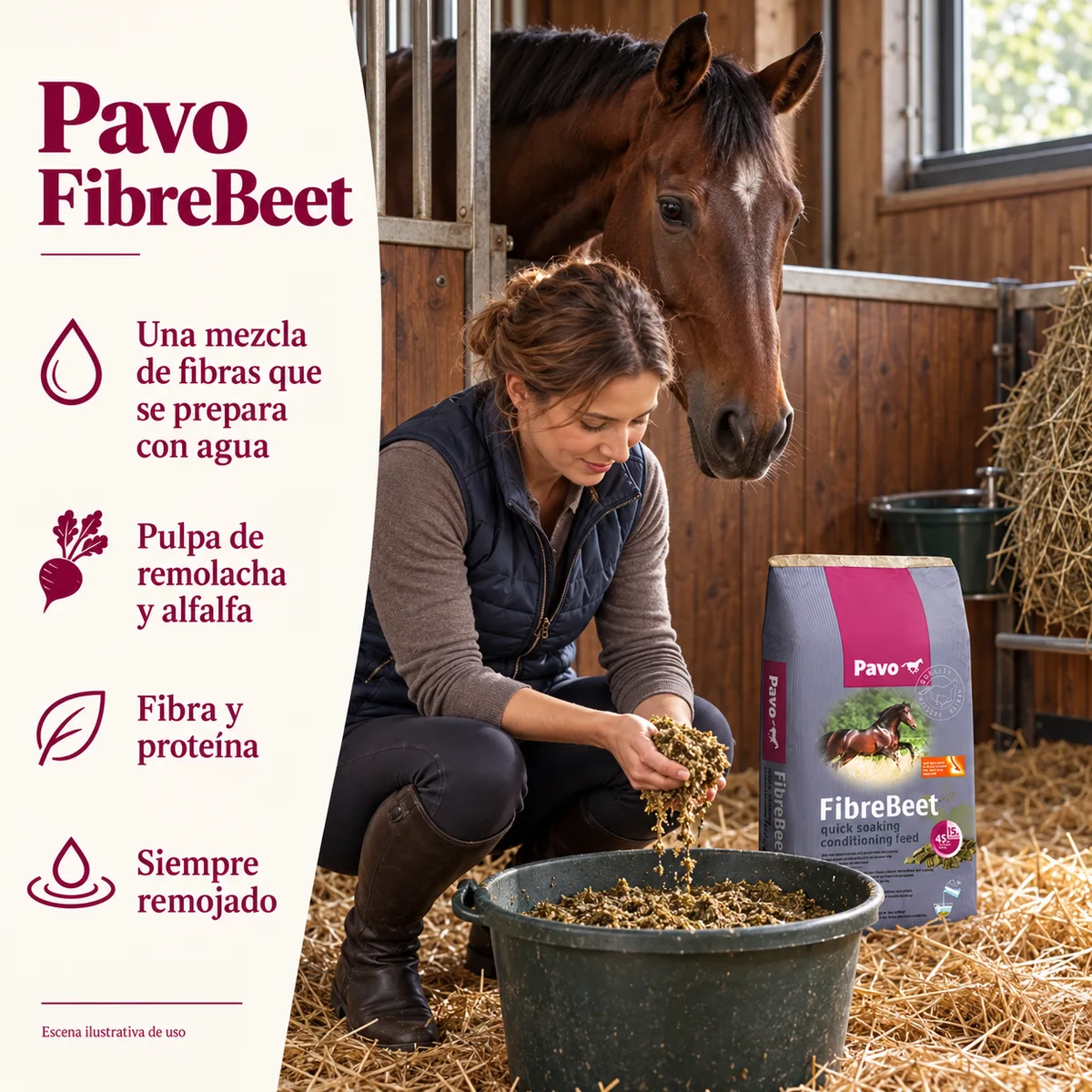 Pavo FibreBeet - Mezcla de fibras para remojar 15 kg — foto 2