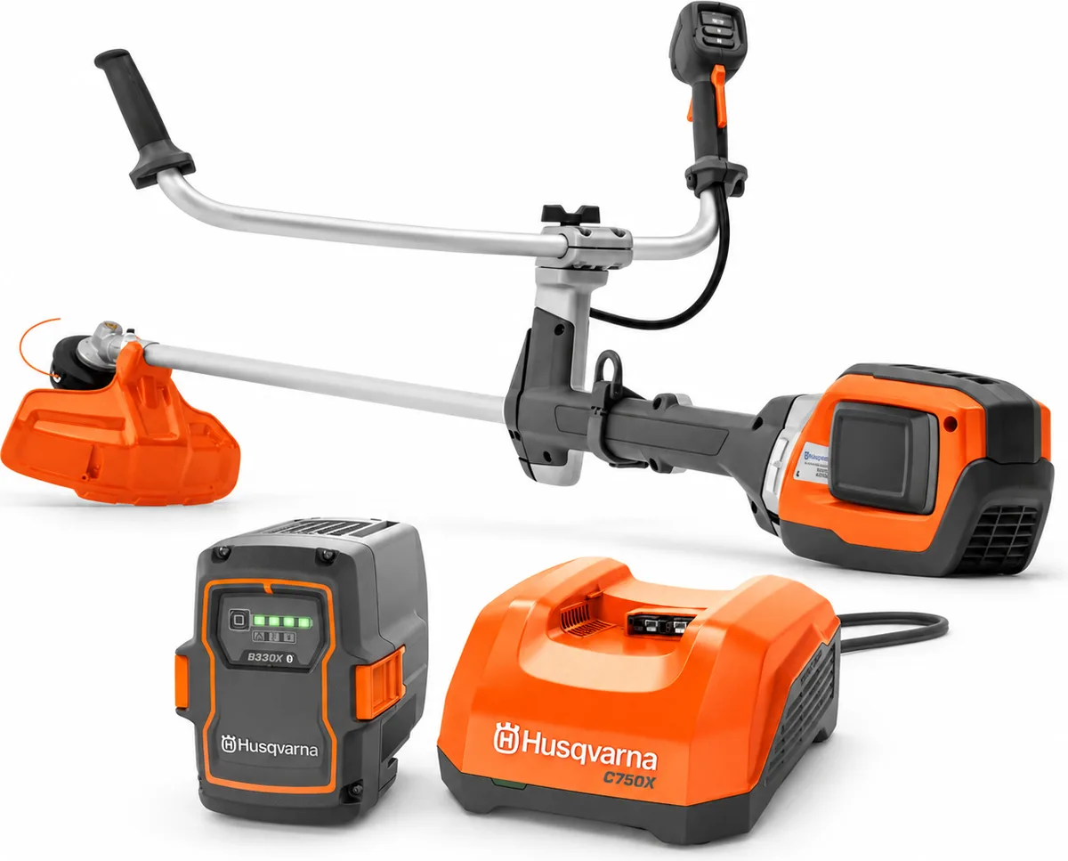 Pack desbrozadora Husqvarna 535iRX + batería 40-B330X 9 Ah y cargador rápido C750X — foto principal