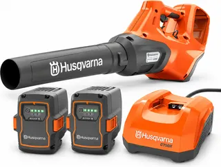 Pack soplador Husqvarna 530iB + 2 baterías 40-B330X 9 Ah + cargador rápido 40-C750X