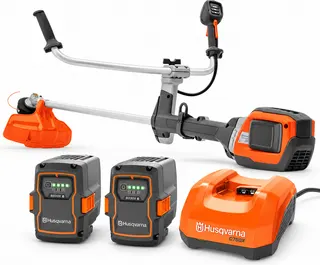 Pack desbrozadora Husqvarna 535iRX + 2 baterías 40-B330X 9 Ah y cargador rápido 40-C750X