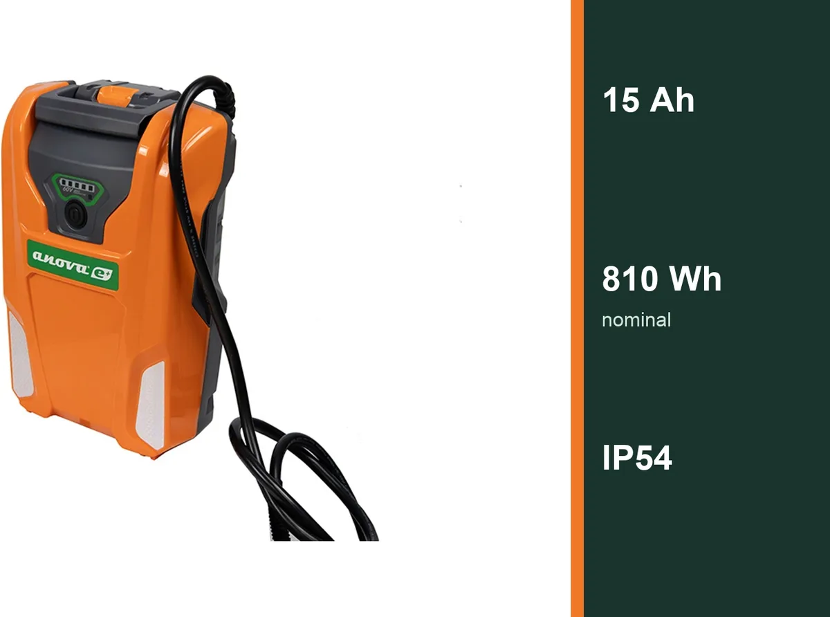 Batería Mochila Anova E60BP15 60 V · 15 Ah con Arnés — foto 3
