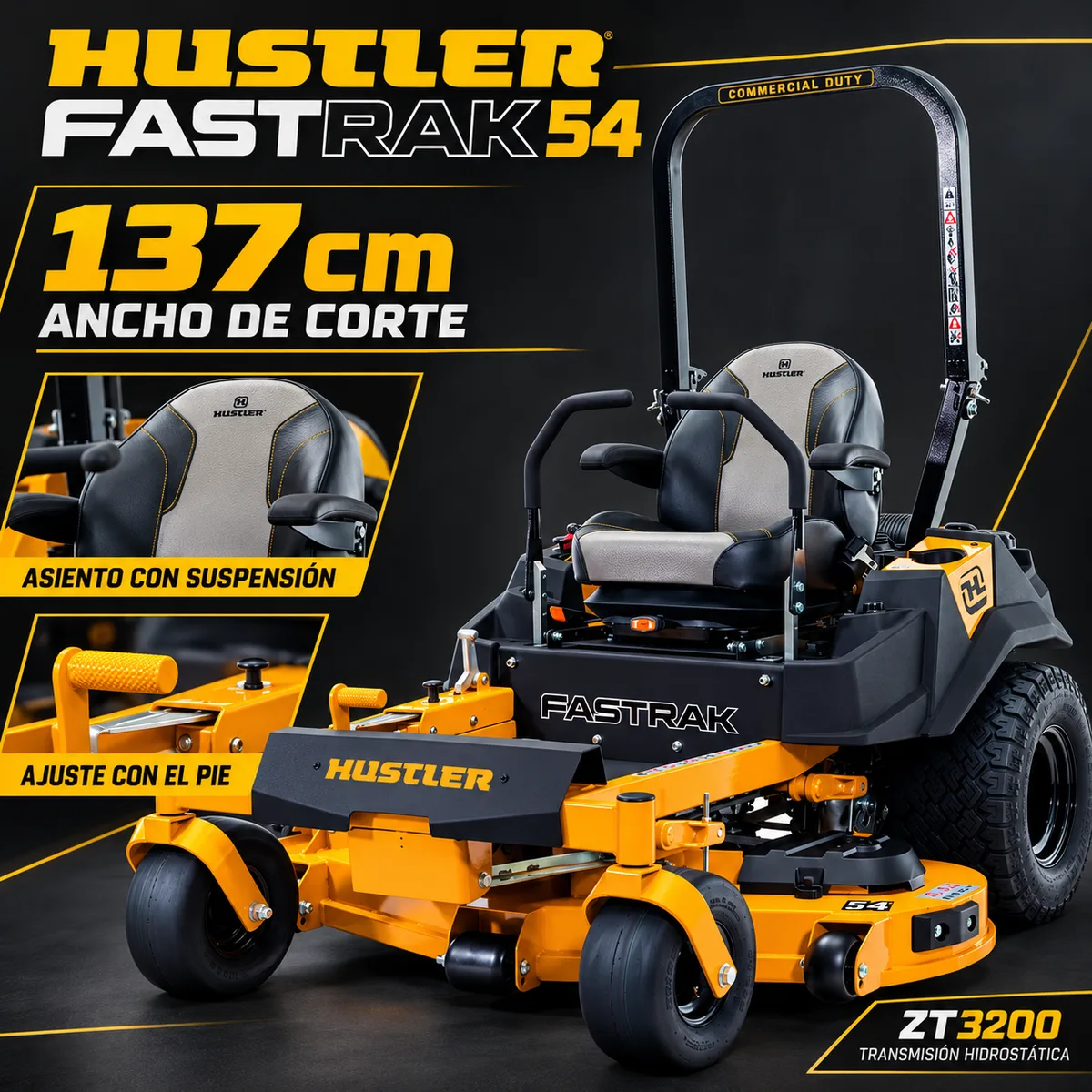 Cortacésped de giro cero Hustler FASTRAK 54 SD · 137 cm — foto 2