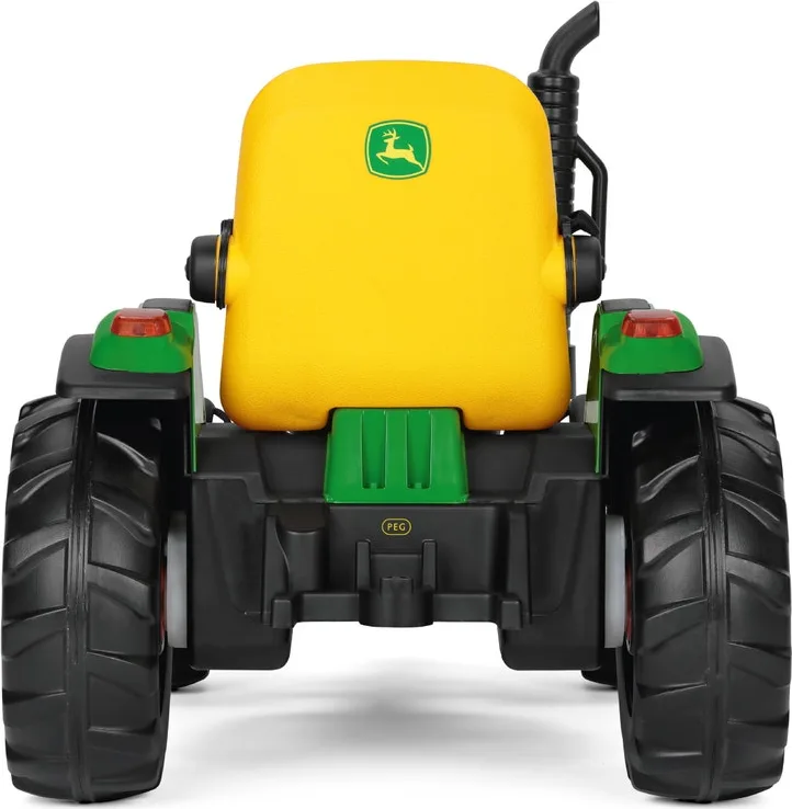 Tractor eléctrico infantil John Deere RC 12 V con mando a distancia y remolque · Peg Perego — foto 2