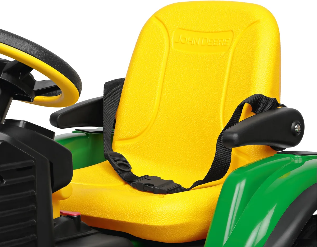 Tractor eléctrico infantil John Deere RC 12 V con mando a distancia y remolque · Peg Perego — foto 9