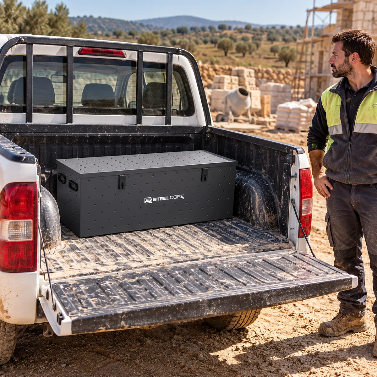 Caja metálica Steelcore 42954 · 180 L · 1140 × 400 × 410 mm — foto 4