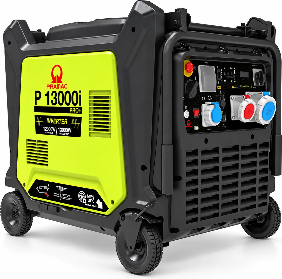 Generador inverter Pramac P13000i · 13 kW · 230/400 V · arranque eléctrico — foto principal