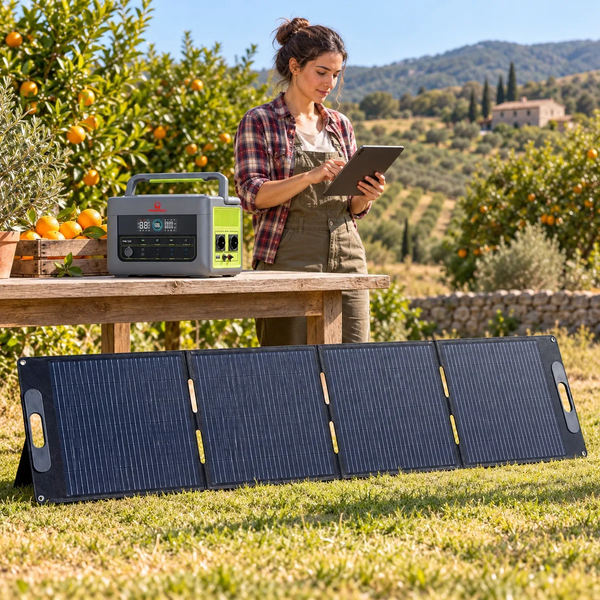 Pack estación de energía Pramac PWB1200 + panel solar portátil 200 W — foto 5