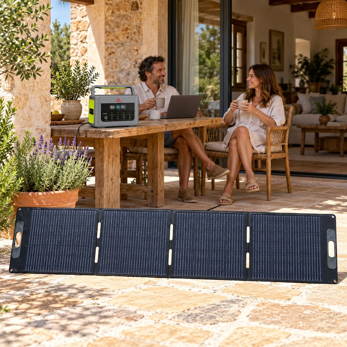 Pack estación de energía Pramac PWB1200 + panel solar portátil 200 W — foto 6