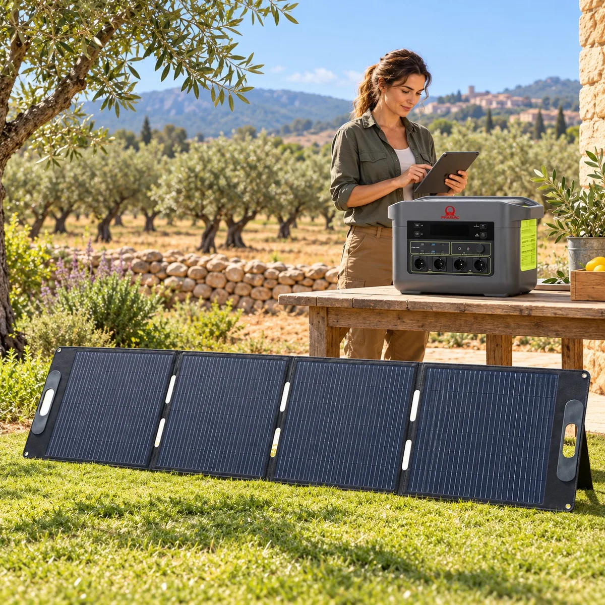 Pack estación de energía Pramac PWB2400 + panel solar portátil 200 W — foto 5